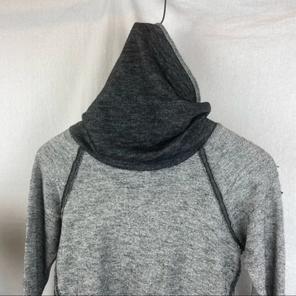 Kuhl Women's Gray Two Tone Long Sleeve Cowl Neck Knit Sweater S